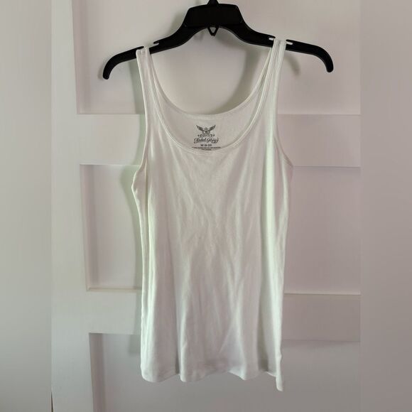 Faded Glory Tops - Faded Glory Classic White Cotton Tank Top Medium